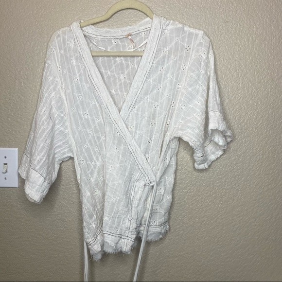 Free People Tops - Free people eyelet Cora top size XS -FINAL